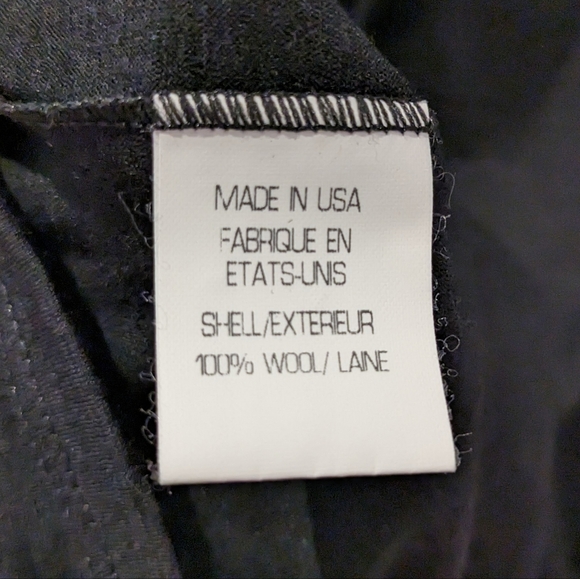 HELMUT LANG Black Wool Cowl Neck Shift Midi Dress size 10 - Picture 5 of 8